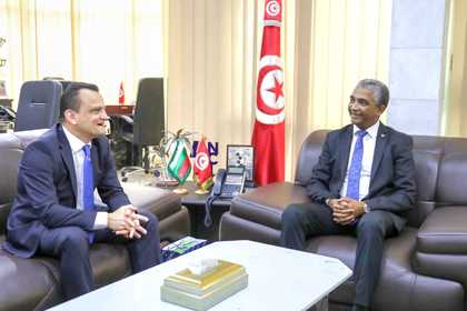 Посланик Веселин Дянков проведе среща с министъра на младежта и спорта на Тунизийската република Камел Дегиш